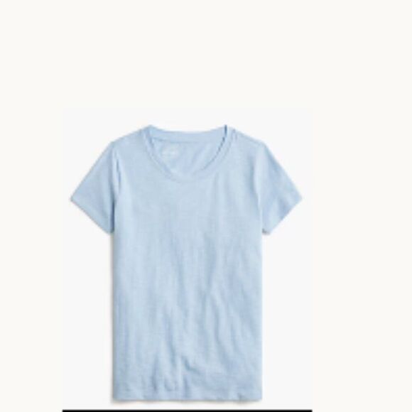 j crew factory aj089. Girlfriend Crewneck Tee For Women blue NWT size S - Picture 2 of 9